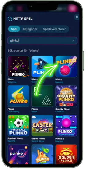Open plinko game