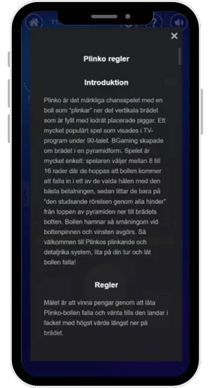 Plinko App main rules
